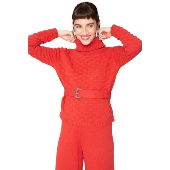 NWT Callahan ‘Rachelle’ Turtleneck in Brick Size M - Picture 1 of 11